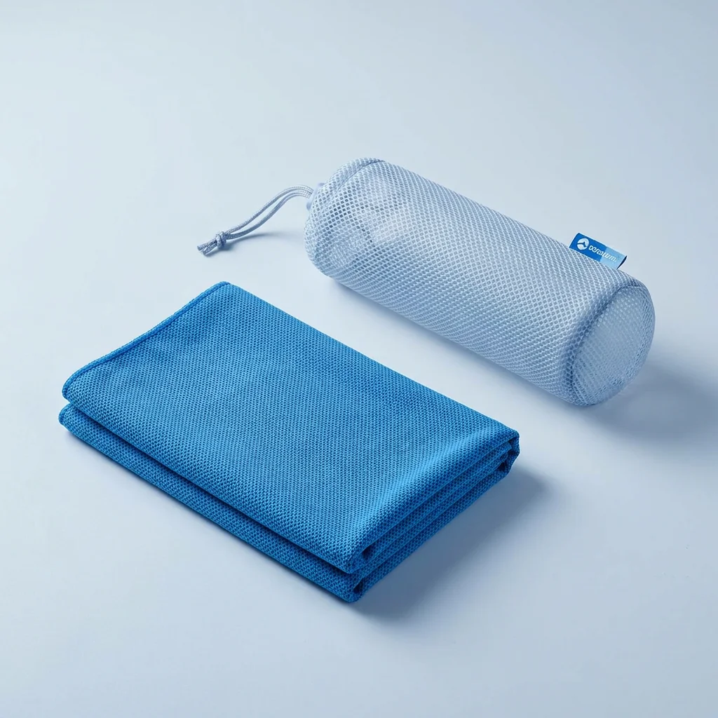 Evaporative cooling towel