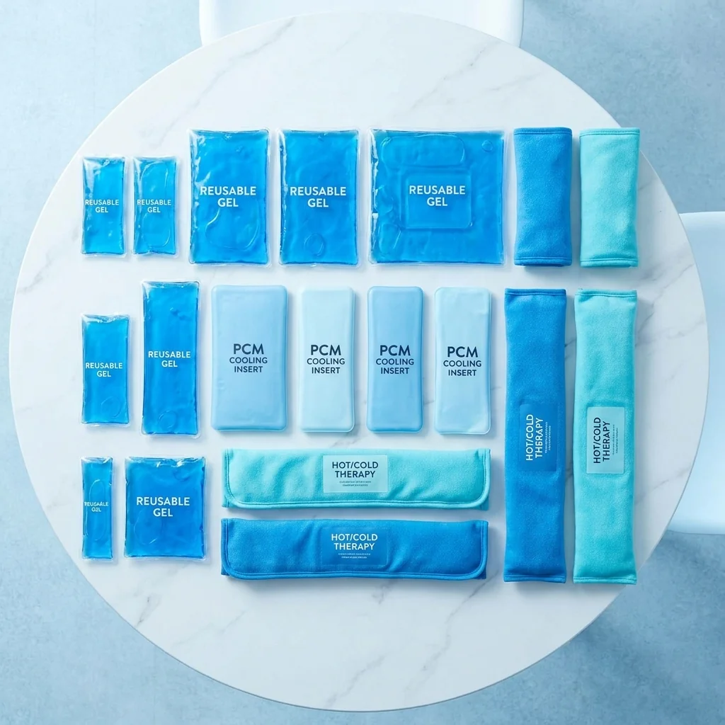 Gel ice packs and PCM products