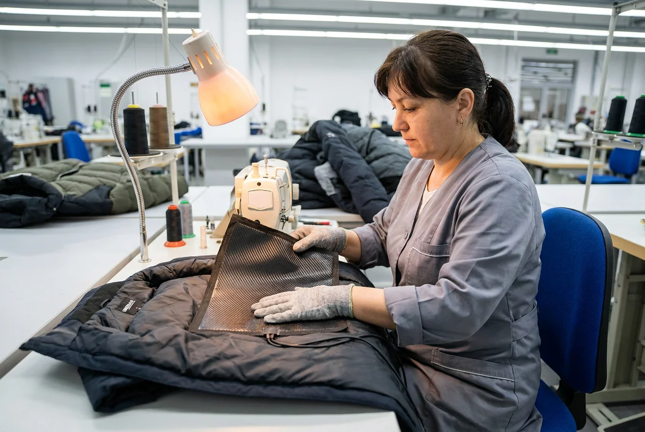 Heating-element integration and wiring into heated garments