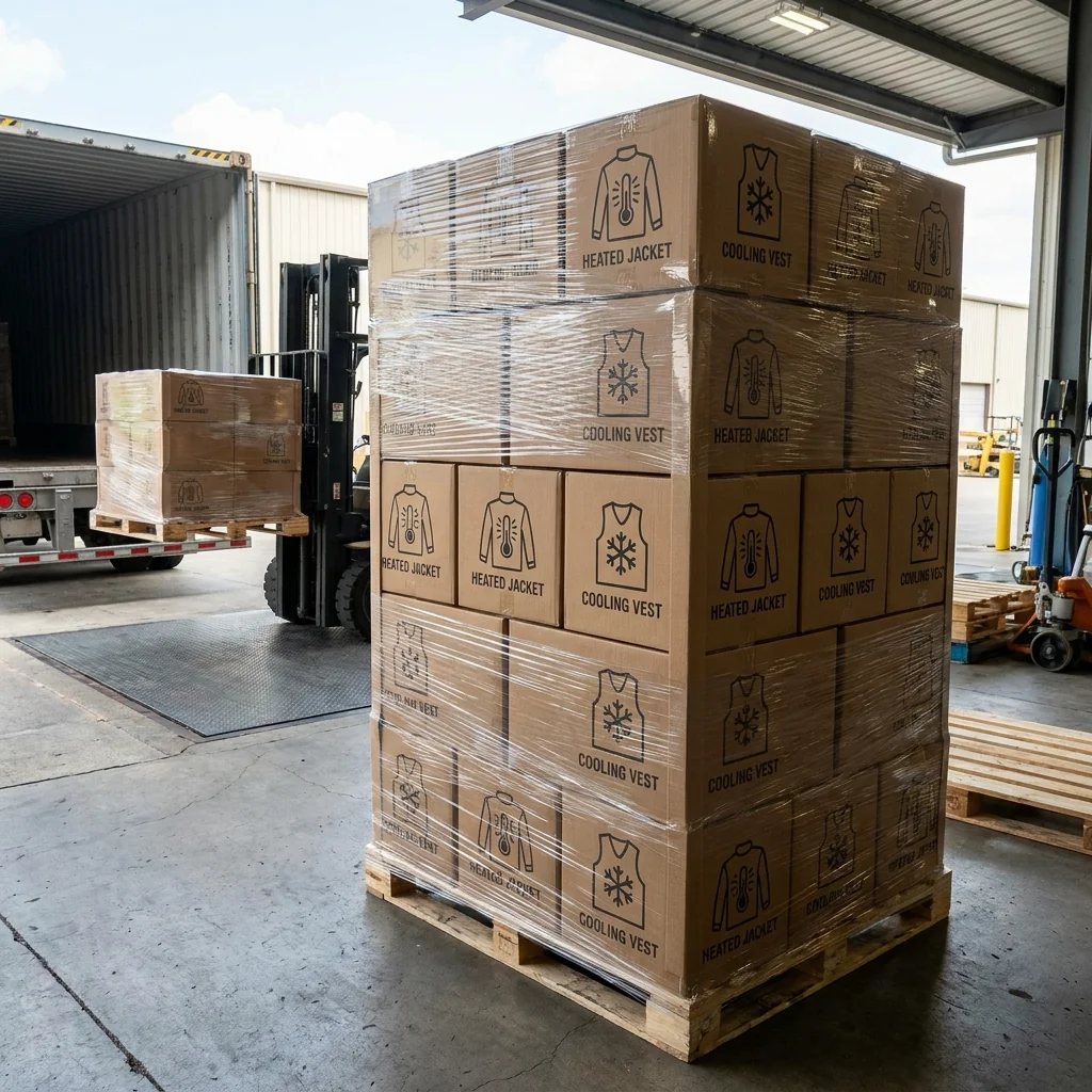 Cooling and heating products in one shipment