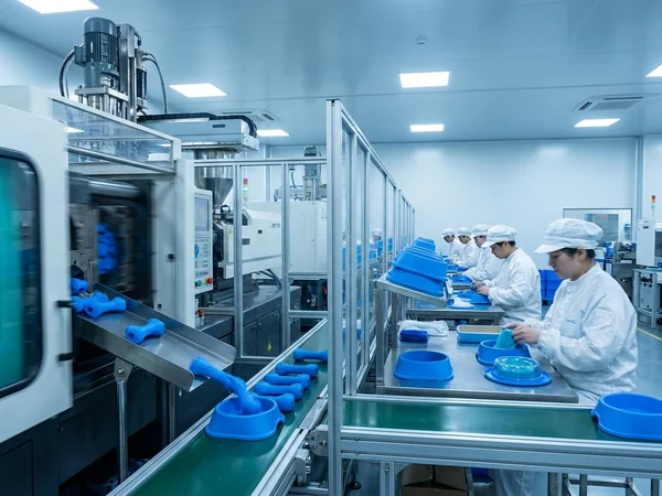 Molding and assembly of cooling bowls and chew toys