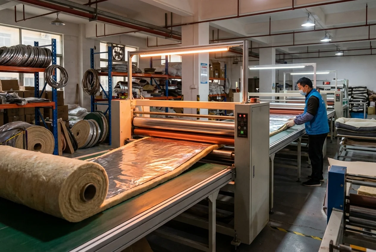 Reflective layer and insulation lamination and filling